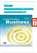 TEST BANK For Understanding Business 13th Edition by Nickels, McHugh and McHugh; ISBN: 9781260894851, All 20 Chapters Covered, Verified Latest Edition