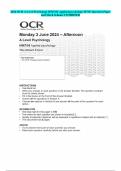 2024 OCR A Level Psychology H567/03 Applied psychology JUNE Question Paper and Mark Scheme COMBINED