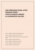 CON 3990V(2025) EXAM, LATEST PREMIUM EXPERT UPDATE|ALREADY GRADED A+|GUARANTEED SUCCESS.