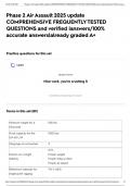 Phase 2 Air Assault 2025 update COMPREHENSIVE FREQUENTLY TESTED QUESTIONS and verified |answers/100% accurate answers|already graded A+