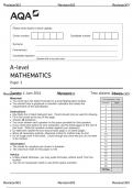 A-Level AQA 2024 Mathematics Paper 1