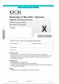 2024 OCR GCSE (9–1) Computer Science J277/01 Computer Systems MAY Question Paper and Mark Scheme MERGED