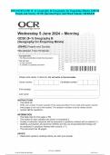 2024 OCR GCSE (9–1) Geography B (Geography for Enquiring Minds) J384/02 People and Society JUNE Question Paper and Mark Scheme MERGED