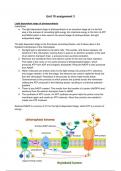 BTEC Level 3 Extended Diploma in Applied Science 2016 RQF-Unit 10:  Biological Molecules and Metabolic Pathways Assignment C