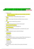 HESI A2 Anatomy AND Physiology Questions WITH Correct Answers A+ Score Expert Verified