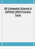 AP Computer Science A (APSCA) 2025 Practice Tests