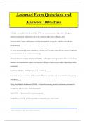  Aeromed Exam Questions and Answers 100% Pass