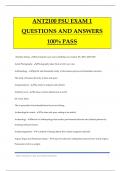 ANT2100 FSU EXAM 1 QUESTIONS AND ANSWERS 100% PASS