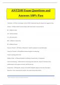 ANT2100 Exam Questions and Answers 100% Pass