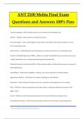 ANT 2100 Mehta Final Exam Questions and Answers 100% Pass