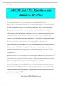 ARC 308 test 3 MC Questions and Answers 100% Pass