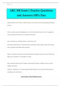 ARC 308 Exam 1 Practice Questions and Answers 100% Pass