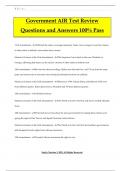 Government AIR Test Review Questions and Answers 100% Pass