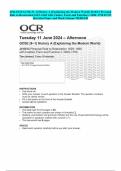 2024 OCR GCSE (9–1) History A (Explaining the Modern World) J410/13 Personal Rule to Restoration 1629–1660 with Castles: Form and Function c.1000–1750 JUNE Question Paper and Mark Scheme MERGED