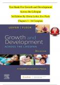 Test Bank For Growth and Development Across the Lifespan 3rd Edition By Gloria Leifer; Eve Fleck Chapters 1 - 16 Complete