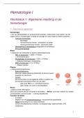 Samenvatting -  Hematologie