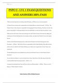 PSPO 2 - LVL 1 EXAM QUESTIONS AND ANSWERS 100% PASS