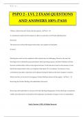 PSPO 2 - LVL 2 EXAM QUESTIONS AND ANSWERS 100% PASS