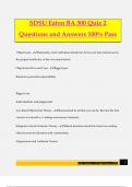 SDSU Eaton BA 300 Quiz 2 Questions and Answers 100% Pass