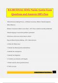 BA 300 Final Exam, BA 300 Exam Questions and Answers 100% Pass