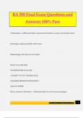 BA 300 Final Exam Questions and Answers 100% Pass