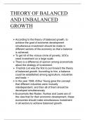 Theory of Balanced & Unbalanced Growth 