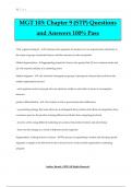 MGT 103: Chapter 13 Exam Questions and Answers 100% Pass Elements that make up a price - -it must generate enough sales dollars to pay for the cost of developing, producing, and marketing the product -customers must be willing to pay it -it must earn a pr