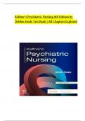 Keltner’s Psychiatric Nursing 9th Edition by Debbie Steele Test Bank | All Chapters Explored