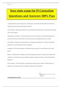 Soce state exam for Fl Correction Questions and Answers 100% Pass