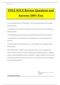 FDLE SOCE Review Questions and Answers 100% Pass