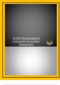 M-100 The Essentials of  Community Association  Management