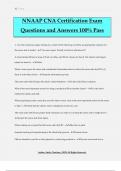 NNAAP CNA Certification Exam Questions and Answers 100% Pass