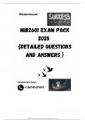 MIB2601 EXAM PACK 2025  {DETAILED QUESTIONS AND ANSWERS }