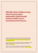       NSG 6001 Week 3 Midterm Exam, Latest Premium Expert Update(2025-2026)|Already Graded A+(100% Correct Exam)|Guaranteed Success.