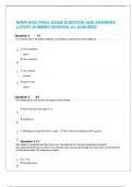 NRNP 6552 FINAL EXAM QUESTION AND ANSWERS LATEST