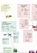 A level chemistry - Acids & Bases Mind Map Summary 