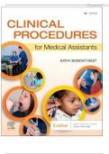 Test Bank For Clinical Procedures for Medical Assistants ( Kathy Bonewit-West, 2022) All Chapters 1-23| Newest Edition