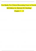 Test Banks For Clinical Reasoning Cases in Nursing  8th Edition by Mariann M. Harding