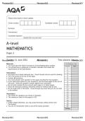 A-Level AQA 2024 Mathematics Paper 2