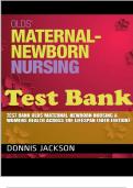 Test Bank For Olds' Maternal-Newborn Nursing & Women's Health Across the Lifespan 10th Edition by Michele C. Davidson; Marcia London; Patricia Ladewig ISBN: 9780135206881 all 36 chapters | Complete Guide A+