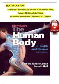 Test Bank For Memmler's Structure & Function of the Human Body, Enhanced Edition 12th Edition 9781284268317 Chapter 1-21 Complete Guide 