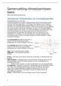 Samenvatting ritmestoornissen voor o.a. minor Anesthesiemedewerker