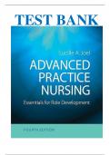 Test bank for Advanced Practice Nursing 4th edition by  LUCILLE A. JOEL