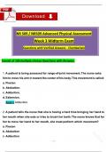 Midterm Week 3 Exam: NR 509/ NR509 Week 3 Exam Advanced Physical Assessment Questions with Verified Answers (Latest 2025/ 2026)- Chamberlain