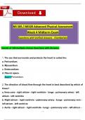 Midterm Week 4 Exam: NR 509/ NR509 Week 4 Exam Advanced Physical Assessment Questions with Verified Answers (Latest 2025/ 2026)- Chamberlain