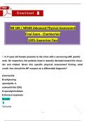 NR 509/ NR509 Final Exam Advanced Physical Assessment (Latest 2025/ 2026)Questions with Verified Answers - Chamberlain