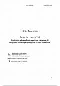 UE5 FC10 - Anatomie générale du système nerveux 4 : Le système nerveux périphérique et la fosse postérieure