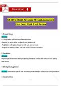 NR 509/ NR509 Final Exam Week 5 to 8 Exam Review Advanced Physical Assessment (Latest 2025/ 2026)Questions with Verified Answers - Chamberlain