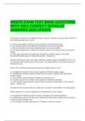 ABSITE EXAM TEST BANK QUESTIONS WITH 100% CORRECT DETAILED ANSWERS 2025 UPDATE 