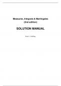 SOLUTIONS MANUAL Measures, Integrals & Martingales 2nd edition. By René Schilling All 28 Chapters Covered